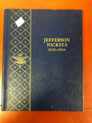 Jefferson Nickel Set 1938 - 1964 Vintage Whitman Complete Album Folder Book