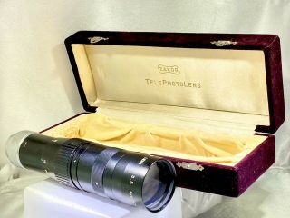Zakor Cine telephoto lens 1:1.  35 f= 6 inch Velvet Case Japan 2