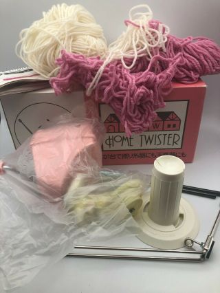 Vintage Daruma Knitting Yarn Home Twister Ball Winder Orig Box Instructions O6
