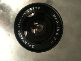 Wideangle Lens Pentacon Auto 2.  8/29 29mm F/2.  8 Elect Meyer - Optik Orestegon M42