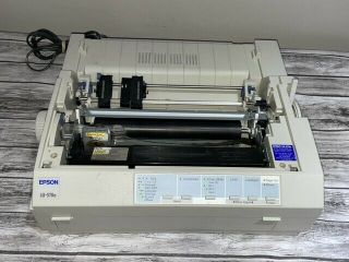 Vintage Epson Lq - 570e Dot Matrix Printer - - Power - - Parts//as - Is Read