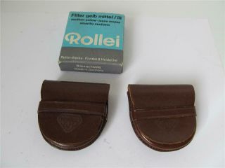 2x Rollei Rolleiflex Bay Iii Filter Carrying Case