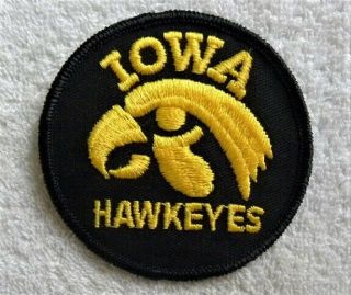 Vintage Iowa Hawkeyes Herky Hawk Ia Football Patch,