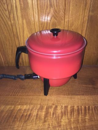 Vintage Mirro Aluminum Electric Popcorn Popper M - 9224 - 39 Made In Usa Great