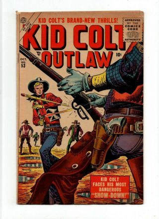 Kid Colt Outlaw 53 Fn - 5.  5 Vintage Marvel Atlas Comic Western Silver Age 12c