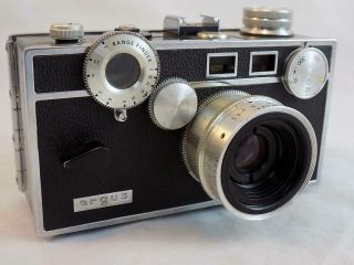 Argus C3 Standard Camera 1955 Vintage 50m W/coated Cintar Lens & Leather Case