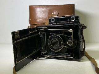 Vintage Kalart Synchronized Range Finder W/ Leather Case