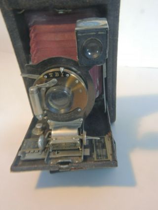 Eastman Kodak Co F.  P.  K Automatic Folding Camera T.  B.  I with Bausch and Lomb Lens 3