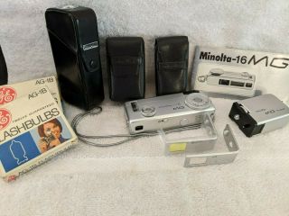 Minolta - 16 Mg Camera With Accessories