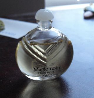 Magie Noire Miniature Glass Perfume Bottle 7.  5 Ml