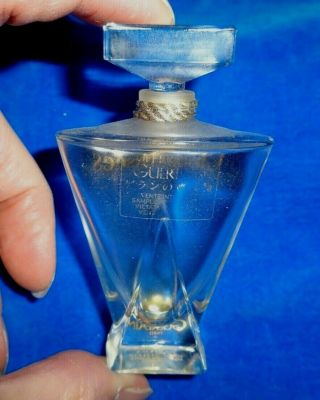Vintage Guerlain Champs Elysees Parfum Empty.  34 oz Glass Bottle (pb187) 2