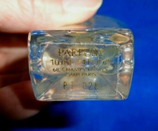 Vintage Guerlain Champs Elysees Parfum Empty.  34 oz Glass Bottle (pb187) 3