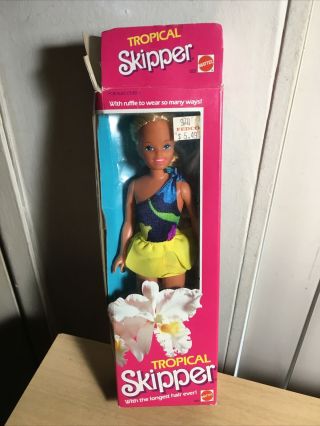 Vintage 1985 Tropical Skipper Doll (sister Of Barbie) Complete