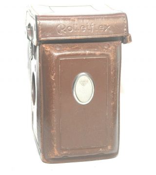 Rollei Rolleiflex 3.  5 F Model Leather Case In Average