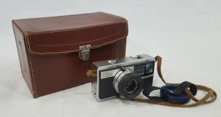 Kodak Instamatic 500 Xenar Schneider - Kreuznach 8708621 In Leather Case