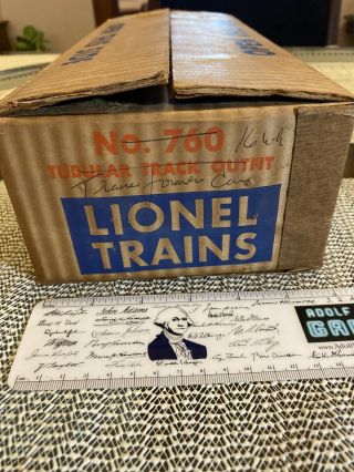 Lionel 760 Vintage O O72 Tubular Track Outfit Box (empty)