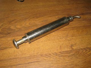 Vintage Triumph Motorcycle Nesthill Oil Syringe Oiler Oil Can