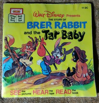 Rare Vintage Walt Disney Presents The Story Of Brer Rabbit And The Tar Baby Book