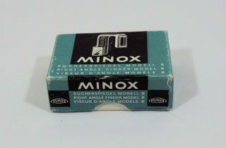 Vintage Minox Right Angle Finder Model B W/ Box & Instructions Made In Germany
