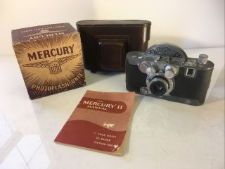 Mercury Ii Model Cx 1/2 Frame Camera,  35mm F/2.  7 Lens,  Case & Flash - Not