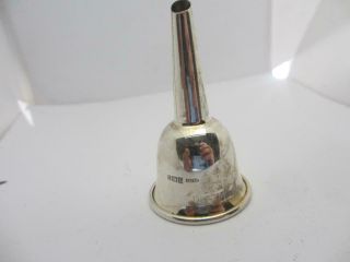 Vintage Sterling Silver 1970 Scent Perfume Bottle Or Decanter Funnel