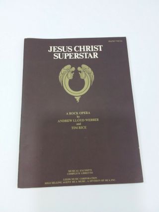Vintage Jesus Christ Superstar Sheet Music Book 1970 Piano Vocal