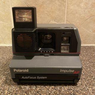 Polaroid Gray Impulse Autofocus 600 Film Camera Af System Vintage Not