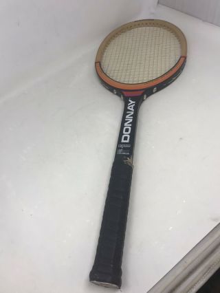 Vintage Donnay Usa Allwood Tennis Racket Made By Donnay Belgium 4 - 1/2” L/medium