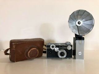 Vintage Argus C3 Range Finder 35mm Film Camera W/ Flash & Case,  Not