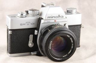Minolta Srt 101 W/ 50mm 1.  7 Md Lens,  User,  Please Read