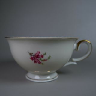 Vintage Krister Porzellan Manufaktur KPM Germany Tea Cup and Saucer Floral Gold 2