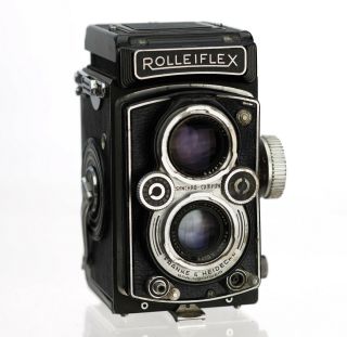 Rolleiflex 3.  5b Replacement Cover - Laser Cut Leather