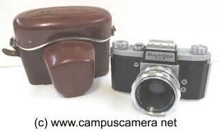 Praktica Fx 3 35mm Slr W/isco - Gottingen 50mm F2 Westagon Prime Lens M42 C:1956