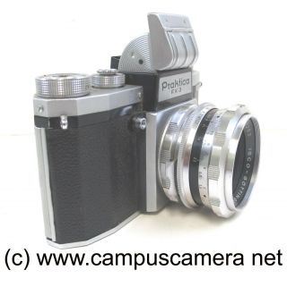 Praktica FX 3 35mm SLR w/ISCO - GOTTINGEN 50mm f2 Westagon Prime Lens M42 C:1956 3