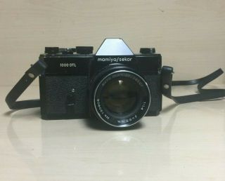 Vintage Vtg Mamiya Sekor 1000 Dtl 35mm Film Camera W/ 55mm 1:1.  4 Lens