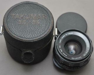 Asahi Pentax - Takumar 1:3.  5 / 35mm Prime Lens M42 Mount - From Japan