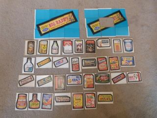 Vintage 1973 Series 5 Wacky Packages Puzzle Checklist Cards Complete Brown Back