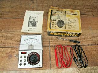 Vintage Micronta Radio Shack 22 - 202a Analog Multimeter 25 - Range Multitester