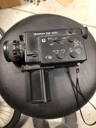 Vintage Sankyo Em - 40xl 8 Mm Film Movie Camera