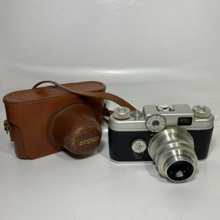 Vtg Argus C Four C4 Range Finder Camera 35mm Film Cintar 50mm F/2.  8 Lens Case