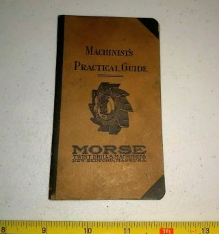 Vintage 1933 Morse Twist Drill & Machine Co Bedford Ma Advertising Booklet