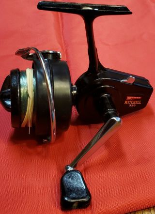 Vintage Garcia Mitchell 320 Open Face Spinning Fishing Reel