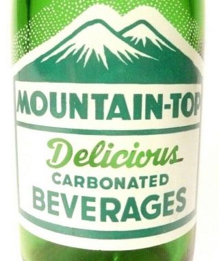 Vintage Acl Soda Pop Bottle: Green Mountain - Top Of Mt.  Jewett,  Pa - 7 Oz Acl