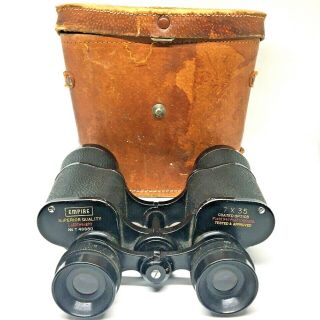 Vintage Empire Binoculars Model 210 7 X 35 With Leather Case
