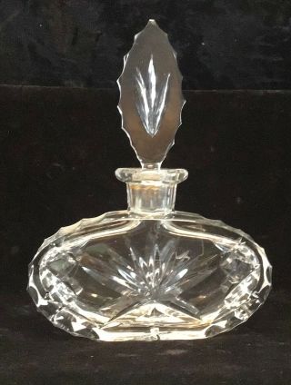 Noble Excellence 24 Lead Crystal Perfume Bottle Made In Czech Republic
