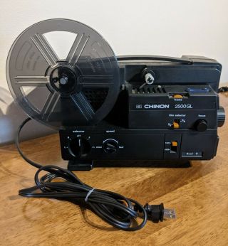Chinon 2500gl Projector Dual 8 With Cord No Bulb