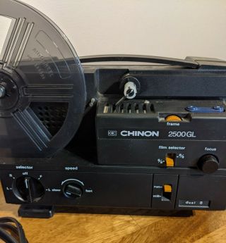 Chinon 2500GL Projector Dual 8 With Cord No Bulb 2