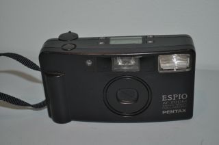Pentax Espio 80 Zoom Af Point & Shoot 35mm Film Camera W/straps