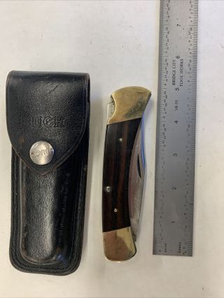 Vintage Buck 110 Knife With Sheath