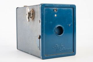 Agfa Ansco 620 Roll Film Box Camera In Blue & V13